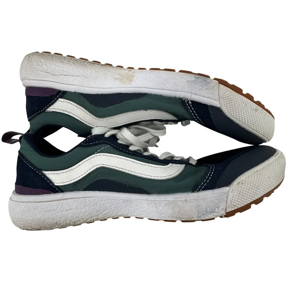 Vans Ultra Cush Suede Blue Green Sneakers Mens Size 8 Womens Size 9.5 Skateboard
